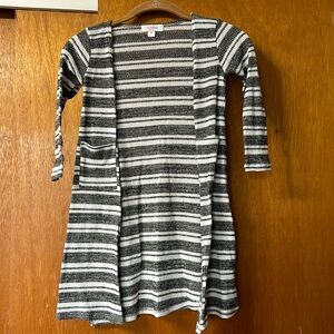 Girls long cardigan sweater